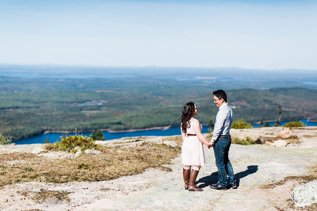 Denise and Knight in Acadia National Park